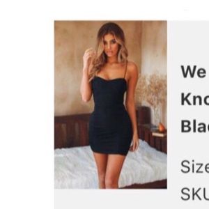 Hello Molly We May Never Know Dress — BLACK S